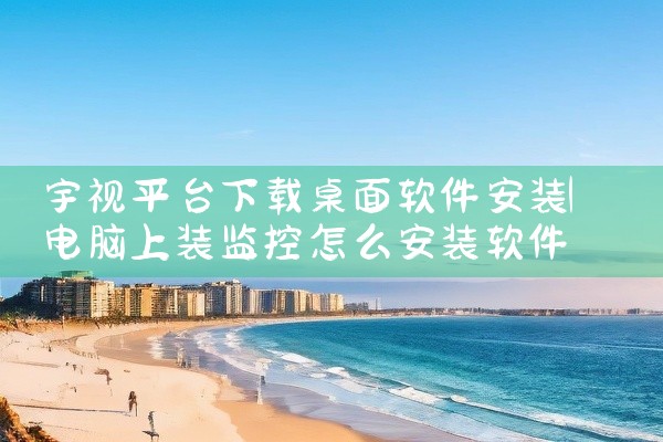 宇视平台下载桌面软件安装